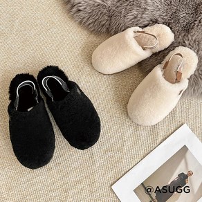 UGG 어그 KAMARI 카마리 스트랩 양털 밴딩 슬리퍼 겨울 털신 AS2050