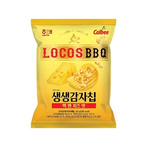 로코스BBQ 생생감자칩 맥앤치즈맛 봉지스낵 60g x 3개