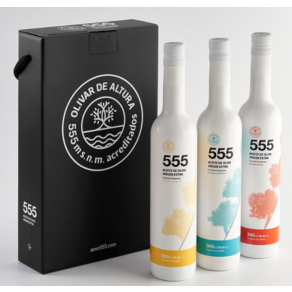 555 호지블랑카 + 아르베키나 + 피쿠알 엑스트라 버진 올리브 오일 500ml x 3종세트