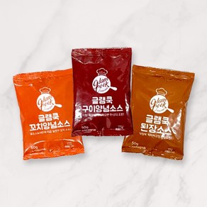 글램쿡 고기 소스 3총사 각종 소스 3가지, 구이양념소스 50g, 50g, 1개