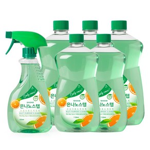 은나노스텝 시즌3 다용도 세정제 6종세트 [550ml 1개+리필 1 100ml 5개(스프레이 1개 포함)], 1개, 550ml