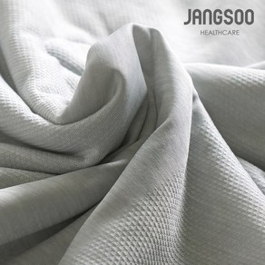 장수돌침대 쿨스킨 프리미엄 냉감이불 양면 여름 이불 (유아용KC인증 실크촉감 항균원단), 그레이, 킹K 200x230cm