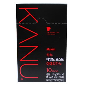 동서 맥심 카누 마일드 로스트 아메리카노 (10T) 식품 > 커피/차 커피 커피믹스 일반커피믹스, 1.6g, 10개입, 1개