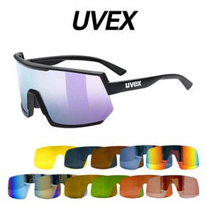 [자체제작] 우벡스 235 고글 렌즈 교체 UVEX 235 Spotstyle, 편광 블루미러, 1개