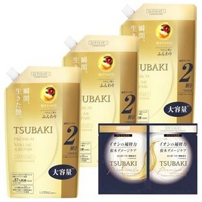 일본직발송 6. 츠바키 【정리 사】 TSUBAKI (동백) 프리미엄 리페어 헤어 컨디셔너 리필 660ML × 3 개 +, 660ML×3개+덤, 3개