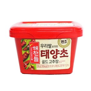 해찬들 맛있는 우리쌀 태양초 고추장, 1개, 500g