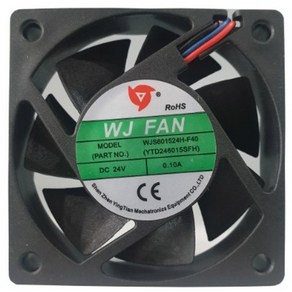 60mm 쿨링팬(냉각팬) / WJFAN / DC FAN / 모델명 WJS601524H-F40 / 60X60X15T / 24V / FG센서, 1개