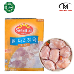 Seaa fozen chicken boneless leg 씨에라 냉동닭 다리정육 2KG 1개(HALAL), 1개