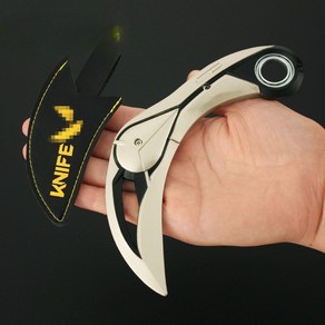 발로란트 카람빗 제트GO 쿠나이 장난감 스킨 챔피언스 물결칼 제노헌터 약탈자 글라치팝, Claw Knife 17CM 오렌지 + 칼집, 1개