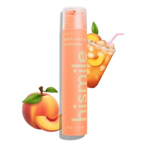 하이스마일 치약 복숭아 아이스티 60g HiSmile Toothpaste Peach Iced Tea 60g, 1개