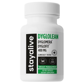 Stayalive Dyloglean Dyglofit 디글로핏 미국 특허 원료 다이글로메라 다이어트 8000%농축, 1개, 60정