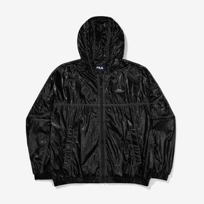 [FILA 본사공식] 후드 글로시 바람막이 (FS2JKF3153F_SBK)