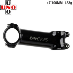 UNO MTB 도로 자전거 줄기 28.6x31.8mm 60-130mm +-7/17Degee 알루미늄 합금 초경량 핸들 줄기 사이클링 자전거 부품, 7도 100mm, 1개