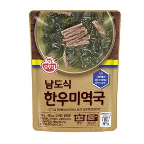 오뚜기 남도식 한우미역국, 4개, 500g