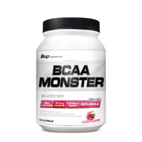 BUP BCAA몬스터 체리맛 류신 아미노산 헬스보충제 BCAA, 500g, 1개