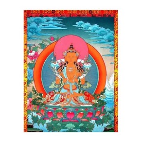 탱화 부처님 추상 그림 Thangka 종교 예술 사진 캔버스 인쇄 포스터 및 거실 복도 홈 장식 선물