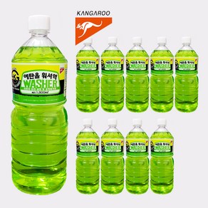 KANGAROO 캉가루 에탄올 워셔액 1800ml 10개, 1.8L