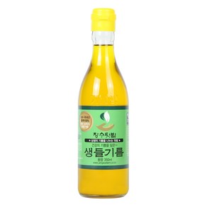 장수텃밭 국산 저온압착 생들기름 350ml, 1개