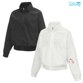 [디즈니골프 중계점] *24년 SS신상 70%SALE* 여성 슬리브 아트웍 숏 점퍼 (2Colo) 후면 캐릭터 아트웍 포인트 디자인 간절기 필수템 바람막이 점퍼