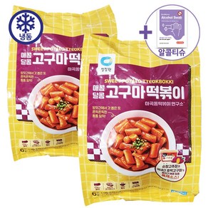 코스트코 청정원 매콤달콤 고구마떡볶이 + 더메이런알콜티슈, 6개, 710g