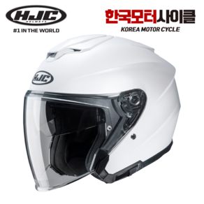 HJC 홍진 오토바이헬멧 i30 WHITE (화이트) 오픈페이스 바이크 스쿠터 헬멧 [한국모터사이클]