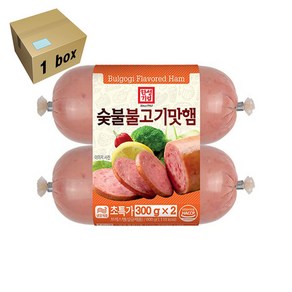 한성 숯불 불고기맛햄 1box (300gx2)x10개, 10개, 300g