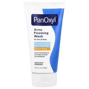 PanOxyl 여드름 포밍 워시 최대 강도 156G 5.5OZ), 1개