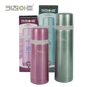 키친아트 포시즌 보온보냉병 휴대용텀블러 보온병 보냉병 보온컵, 핑크, 350ml, 1개