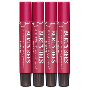 버츠비 쉬머 립 틴티드 밤 4개입 루바브 But's Bees Shimme Lip Tint Set Tinted Lip Balm Stick Moist, 4개