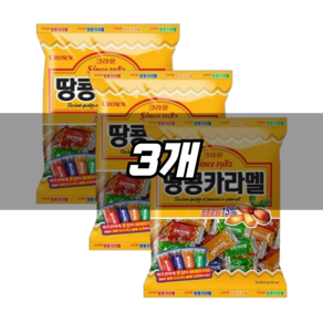 크라운 땅콩 카라멜, 324g, 3개