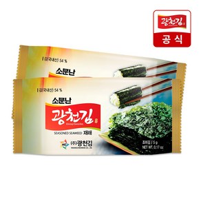 [광천김] 소문난 재래도시락김 5g 30봉, 30개