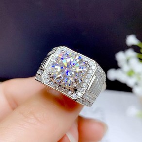 모이사나이트 반지 다이아반지 랩 다이아몬드 5캐럿 moissanite 남자 925 실버 아름다운 fiecolou 커플