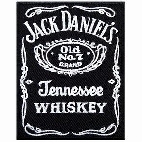 와펜 E947 - JACKDANIELS 잭 다니엘 블랙 사각 마크 패치 와펜