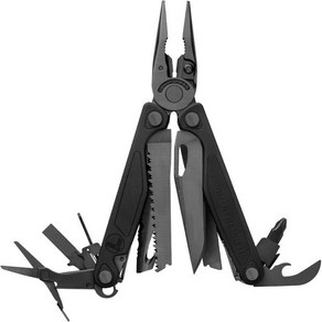 LEATHERMAN 레더맨 가위와 프리미엄 교체 가능 와이어 커터가 있는 Chage Plus 멀티툴, 블랙입니다., 1개