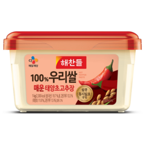 해찬들 우리쌀로 만든 태양초 골드 고추장, 1개, 1.5kg