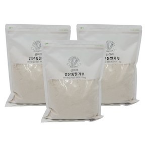 산아래 국산 검은 통밀가루, 1kg, 3개