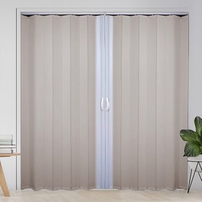 EKMALL 홀딩도어 자바라 양개 싱글 연그레이 가로사이즈 170cm x 세로선택