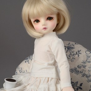 돌모아 구체관절인형의상 26cm USD 유딩옷 화이트 무지 폴라 티셔츠 Dea Doll Size - Most T Shits (White), 1개