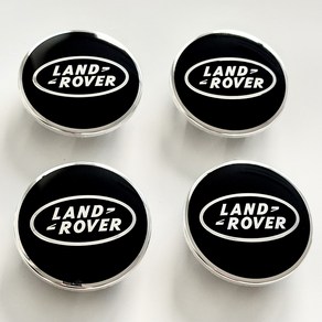 랜드로버 공통 Land Love 휠캡 올블랙 크롬 All Black chome 62mm (63mm) 클립형 1대분 4개세트, 4개