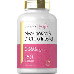 미국 Calyle 이노시톨 효능 효과 고함량 2060mg 150캡슐, 1개, 150정