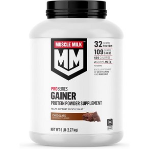 Muscle Milk Po Seies Potein Powde 5 lb 머슬밀크 프로 시리즈 프로틴 파우더 스트로베리, 1개, 2.27kg