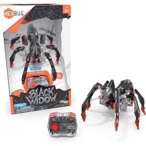 HEXBUG 헥스버그 리모컨 블랙 위도우 거미 충전식 로봇거미 조절식 피규어 STEM, New Vesion