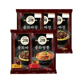 고메 중화 짜장 760g x4개+짬뽕 652g x1개, 1개