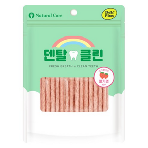 네츄럴코어 강아지 델리플러스 포크콜라겐 딸기껌 40p