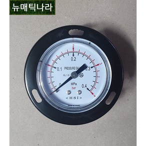 [ HSI ] GPBD60X04 ( 판넬형 공압 압력 게이지 60파이 0.4MPa 4KG 4ba / 히스코 HISCO 압력계 BD형 협성계기 ), GPBD60X06 (6KG), 1개