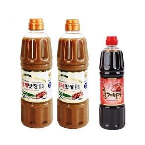 홍게맛장 만능진국 900ml 2EA + 간장 500ml 국간장 천연조미료 육수용 간장 한알육수 W.A.T.B, 2세트