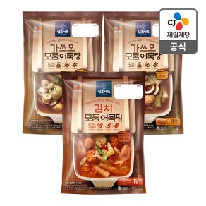 삼호 가쓰오모둠어묵탕413g x2 + 김치모둠어묵탕 396g, 2개, 413g