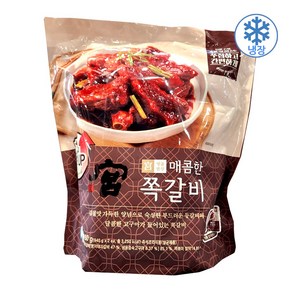 코스트코 궁 매콤한 쪽갈비 1880g (940g x 2팩) [아이스박스] + 더메이런 알콜티슈, 940g, 2개