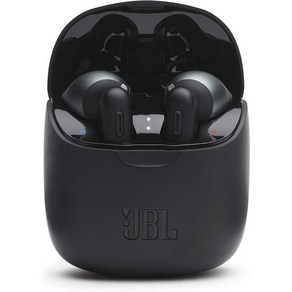 JBL 튠 225TWS Tue Wieless 이어버드 헤드폰 - 퓨어 베이스 사운드 블루투스 25H 듀얼 커넥트 네이티브 보이스 어시스턴트검정색, 블랙