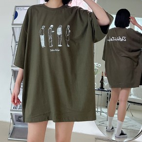 [4XL] 일러스트 DF 박스티 3colo